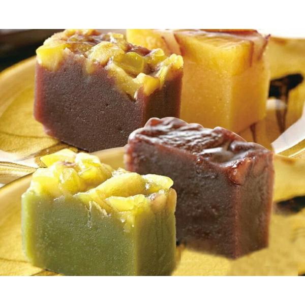 返品・キャンセル不可 老舗の手作り 羊かん4種食べ比べセット 小豆・お芋・栗・抹茶栗 4種類×2本セ...