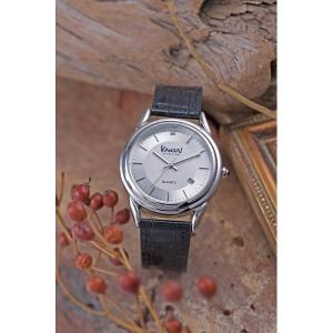 カンサイセレクション 紳士ウオッチ ブラック W-KS7028-1 代引不可