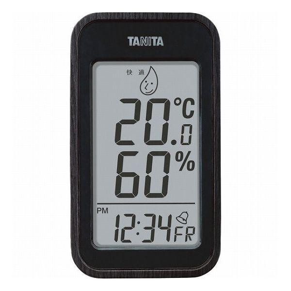 タニタ デジタル温湿度計 ブラック TT-572-BK 室内装飾品 温湿度計 壁掛け温湿度計 代引不...