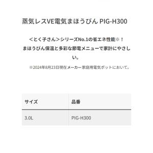 蒸気レスVE電気まほうびん 3L ブラック タ...の詳細画像1