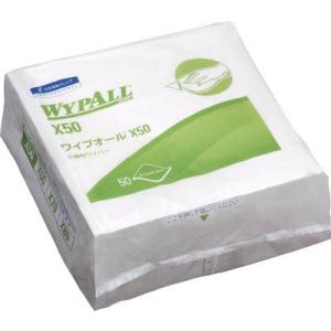 クレシア ワイプオール Ｘ50 4つ折り 薄手 60550 清掃用品・ウエス