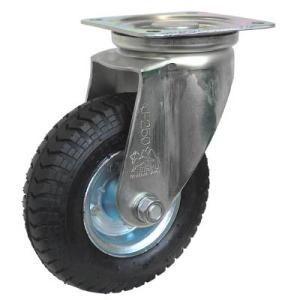 シシク 空気入車輪付キャスター 自在 220ｍｍ AIJ-2.50-4 キャスター・特殊環境用キャス...