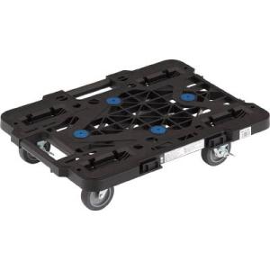 ＴＲＵＳＣＯ ルートバン 370Ｘ500 4輪自在 Ｓ付 黒 メッシュタイプ MPK-500JS-B...