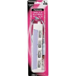 Panasonic ザ・タップスイッチ 2コ口 1mコード付 WHS2612DKP