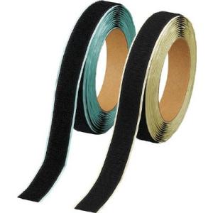 ＴＲＵＳＣＯ マジックテープセット 弱粘着 ２０ｍｍ×５ｍ 黒 TPD205MTSBK