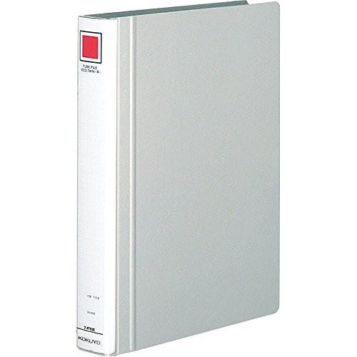 コクヨ パイプ式ファイル エコツインR 両開き A4 2穴 300枚収容 シルバー フ-RT630C...