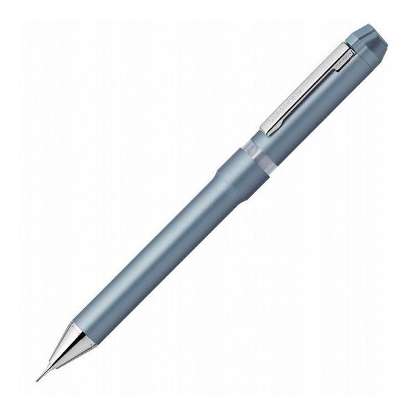 シャーボNu 0.7 ブルーグレー SB35-BGR ゼブラ 回転式 多機能ペン 2色ボールペン シ...