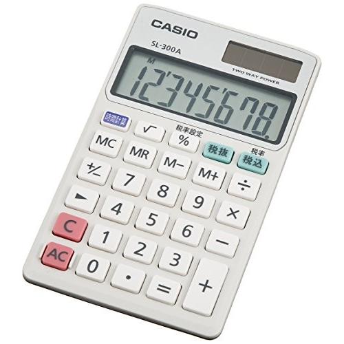 カシオ パーソナル電卓 時間・税計算 手帳タイプ 8桁 SL-300A-N SL-300A-N