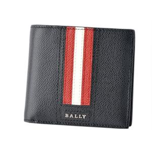 バリー BALLY TEISEL.LT 210 6218013 バリーストライプ 小銭入れ付 二つ折り財布｜recommendo