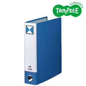 （まとめ）片開きパイプ式ファイルKJ（指かけ穴付） A4-S 50mmとじ 青 30冊 代引不可