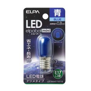 （業務用セット） ELPA LEDナツメ球 電球 E17 ブルー LDT1B-G-E17-G112 〔×20セット〕 代引不可｜recommendo