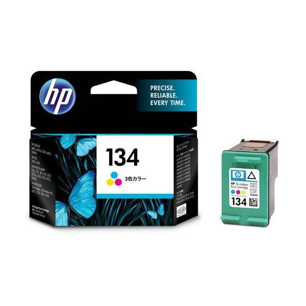 （まとめ） HP134 プリントカートリッジ カラー（ラージサイズ） C9363HJ 1個 〔×3セ...