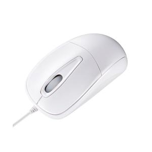 （まとめ） サンワサプライ 静音マウス 光学式 USB有線 ホワイト MA-122HW 1個 〔×6セット〕 代引不可｜recommendo