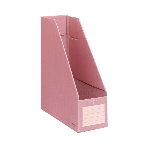 (まとめ) コクヨ ファイルボックスS A4タテ 背幅102mm ピンク フ-E450P 1冊 〔×...