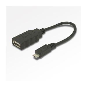 （まとめ）ミヨシ（MCO）USBホストケーブル 0.16m USB-H015BK〔×10セット〕 代...