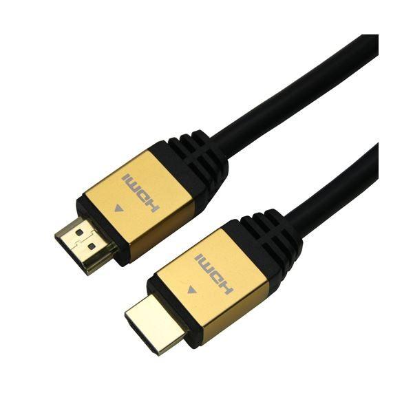 (まとめ)HORIC HDMIケーブル 5m ゴールド HDM50-014GD〔×3セット〕 代引不...