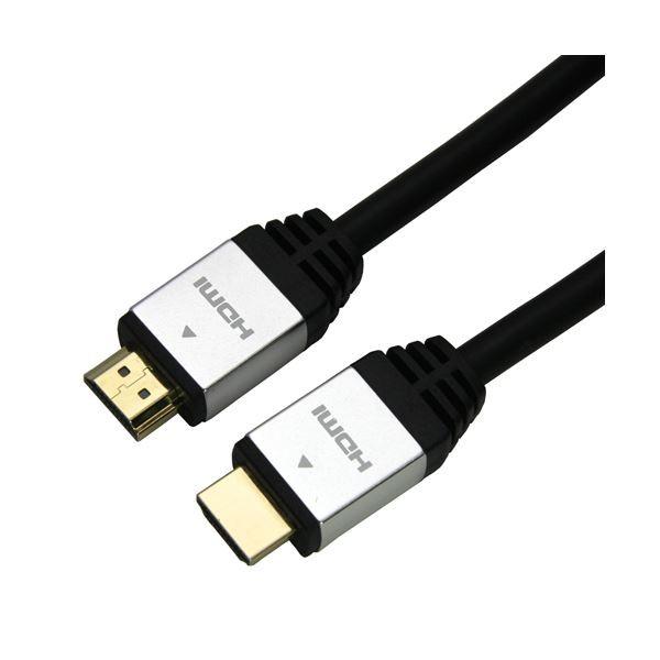 (まとめ)HORIC HDMIケーブル 5m シルバー HDM50-885SV〔×3セット〕 代引不...