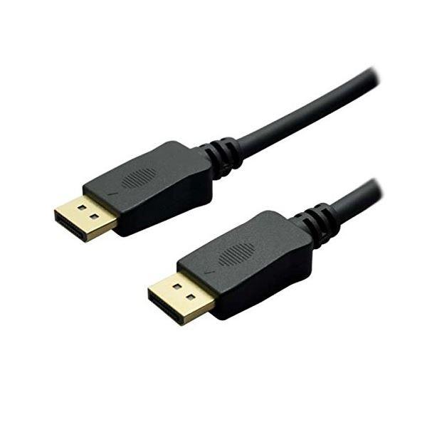 (まとめ)ミヨシ 4K対応 DisplayPortケーブル 2.8m ブラック DP-28/BK〔×...