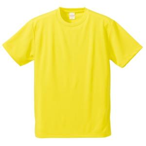 UVカット・吸汗速乾・5枚セット・4.1オンスさらさらドライ Tシャツ イエロー M 代引不可｜recommendo