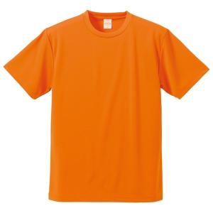 UVカット・吸汗速乾・5枚セット・4.1オンスさらさらドライ Tシャツ オレンジ M 代引不可｜recommendo