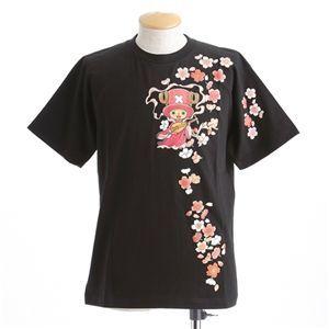 むかしむかし ワンピースコレクション 和柄半袖Tシャツ S-2441/チョッパー弁財天 黒L 代引不...