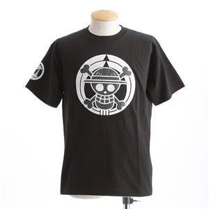 むかしむかし ワンピースコレクション 和柄半袖Tシャツ S-2450/家紋海賊旗 黒M 代引不可