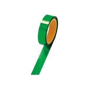 （まとめ） ササガワ メッキテープ幅25mm×長さ50m 緑 40-4481 1巻 〔×5セット〕 ...