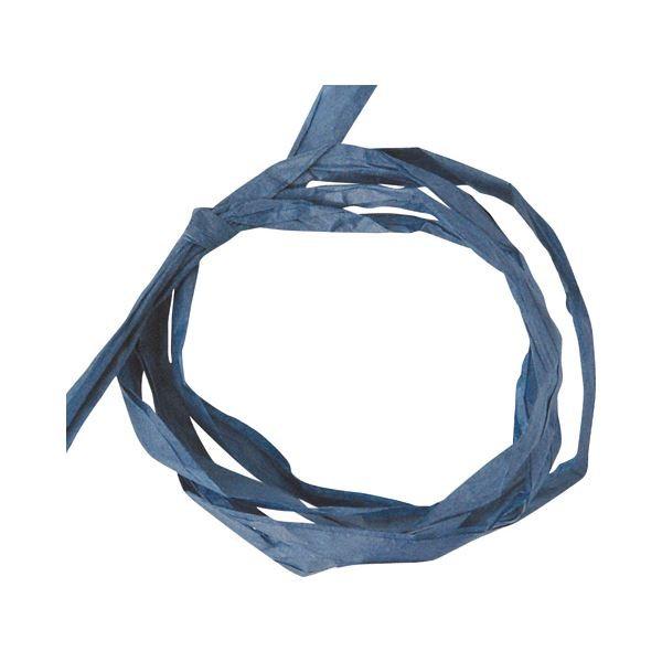 （まとめ） ヘッズ ペーパーラフィア 5mm×50m青 PR-DB 1巻 〔×10セット〕 代引不可