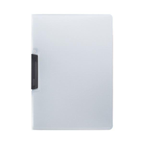 （まとめ）TANOSEE スライドクリップファイルA4タテ 黒 1冊 〔×50セット〕 代引不可