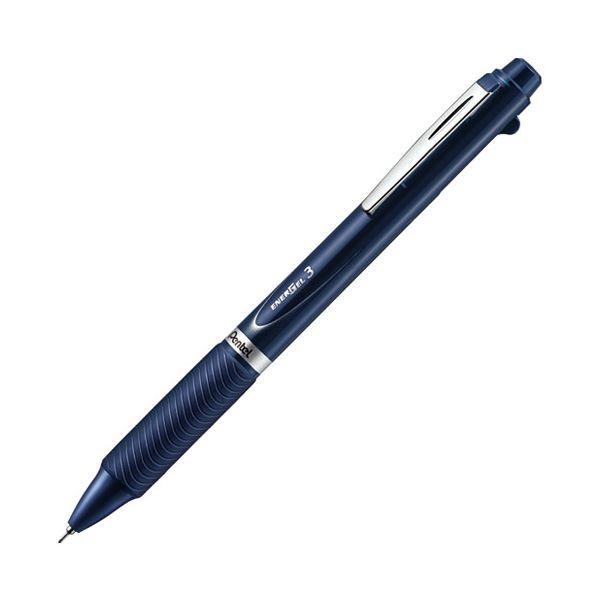 （まとめ） ぺんてる エナージェル3色BP0.5 Dブルー BLC35C〔×10セット〕 代引不可