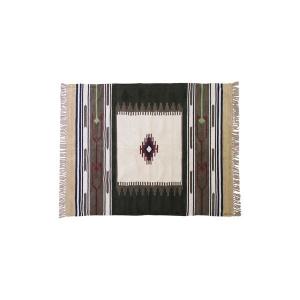 キリム ラグマット/絨毯 〔170×230cm TTR-107A〕 長方形 綿 インド製 〔リビング ダイニング フロア 居間〕 代引不可