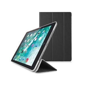 エレコム 9.7インチ iPad 2018年モデル＆2017年モデル/フラップカバー/背面クリア/ソフトレザー/2アングル/スリープ対応/ブラック TB-A18RWVBK 代引不可｜recommendo