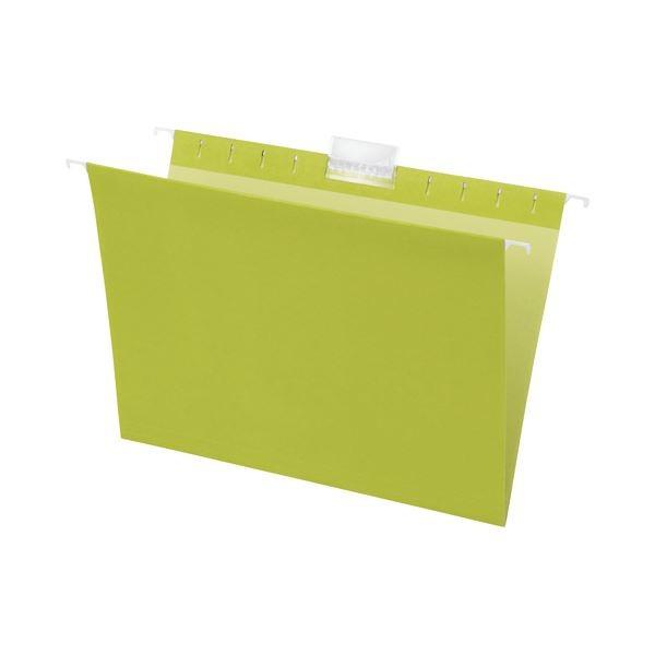 (まとめ）TANOSEE ハンギングフォルダーA4 グリーン 1セット(50冊:5冊×10パック)〔...