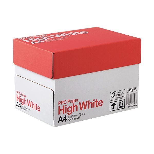 (まとめ) PPC PAPER High WhiteA4 1箱(2500枚:500枚×5冊) 〔×5...