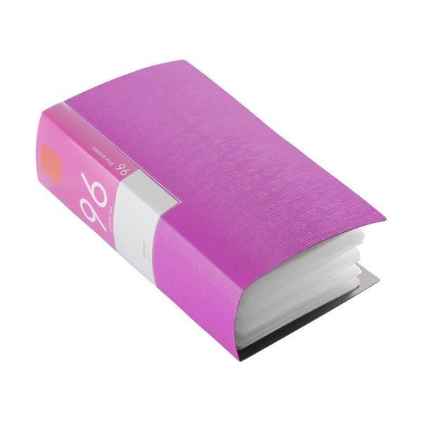 (まとめ) バッファローCD＆DVDファイルケース ブックタイプ 96枚収納 ピンク BSCD01F...