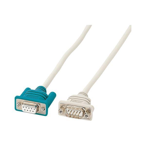 (まとめ) サンワサプライ RS-232Cケーブル延長用 D-Sub9pinメス-オス 3.0m K...