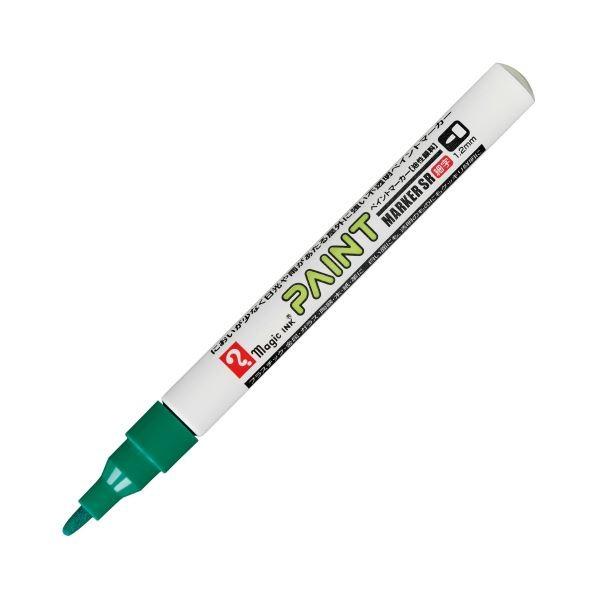 (まとめ) 寺西化学 油性マーカーペイントマーカーSR No.551 細字 緑 MSR551-T4 ...