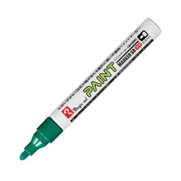 (まとめ) 寺西化学 油性マーカーペイントマーカーSR No.550 中字 緑 MSR550-T4 ...