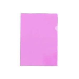 (まとめ) テージー カラークリアフォルダー A4クリスタルピンク CC-141A-23 1パック(...