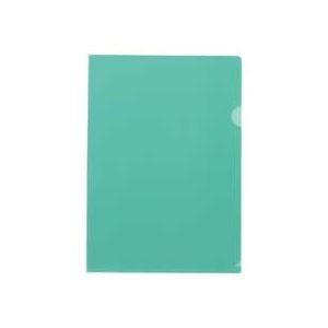 (まとめ) テージー カラークリアフォルダー A4クリスタルグリーン CC-141A-21 1パック...