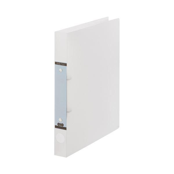 (まとめ) TANOSEEOリングファイル(半透明表紙) A4タテ リング内径25mm クリア 1冊...