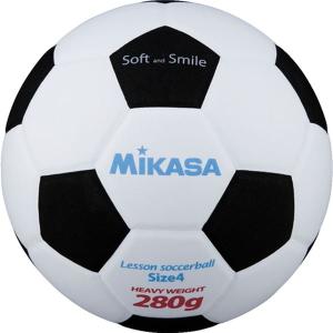 MIKASA（ミカサ）スマイルサッカーボール 4号球 ホワイト×ブラック 〔SF428WBK〕 代引不可｜recommendo