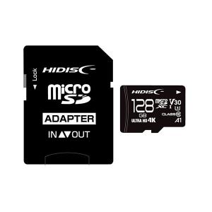 HIDISC 超高速microSDXCカード 128GB CLASS10 UHS-I Speed class3 A1対応 HDMCSDX128GCL10V30 代引不可｜recommendo