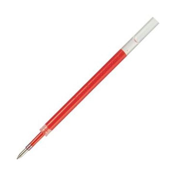 （まとめ）TANOSEE ノック式ゲルインクボールペン替芯 0.5mm 赤 1パック（5本）〔×50...
