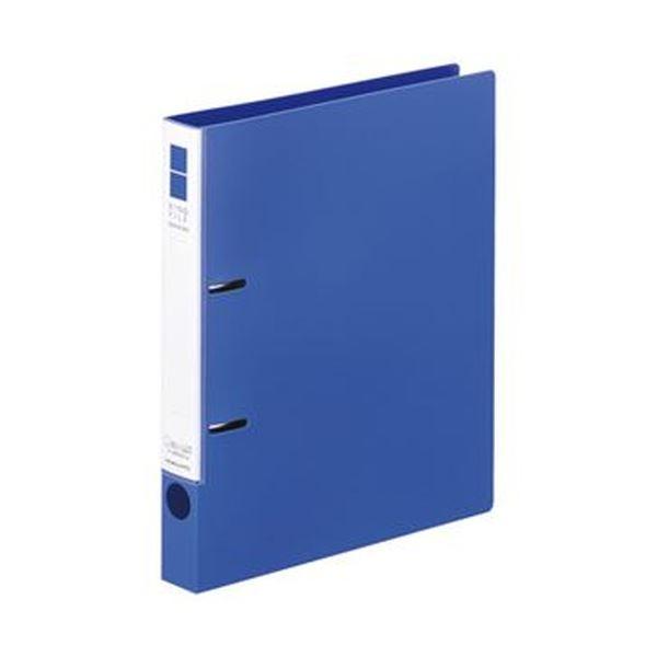 （まとめ）コクヨ リングファイル（スリムスタイル）B5タテ 2穴 220枚収容 背幅33mm 青 フ...