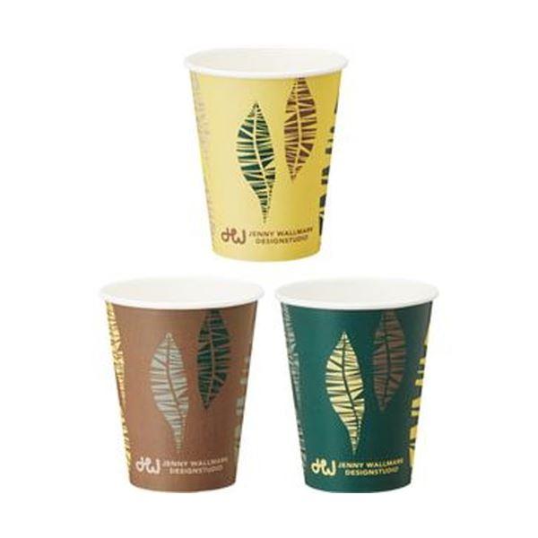 （まとめ）TANOSEE 厚紙タンブラーFeathers 280ml（9.5オンス）1パック（50個...