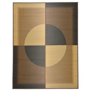 国産 い草ラグマット 〔191×250cm〕 日本製 抗カビ 消臭 ホットカーペット可 『月光』 〔リビング ダイニング〕 代引不可