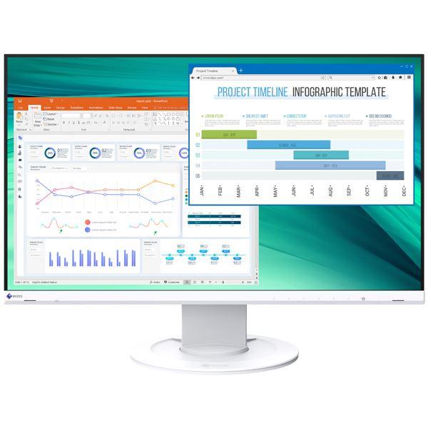 EIZO 60.5cm(23.8)型カラー液晶モニター FlexScan EV2460 ホワイト E...