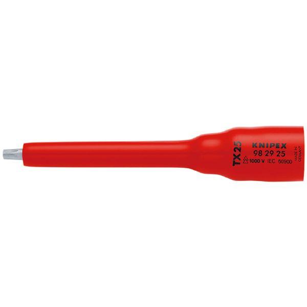 KNIPEX クニペックス ３／８ＳＱ 絶縁ソケットＴｘ２５ １０００Ｖ絶縁仕様 9829-25 代...