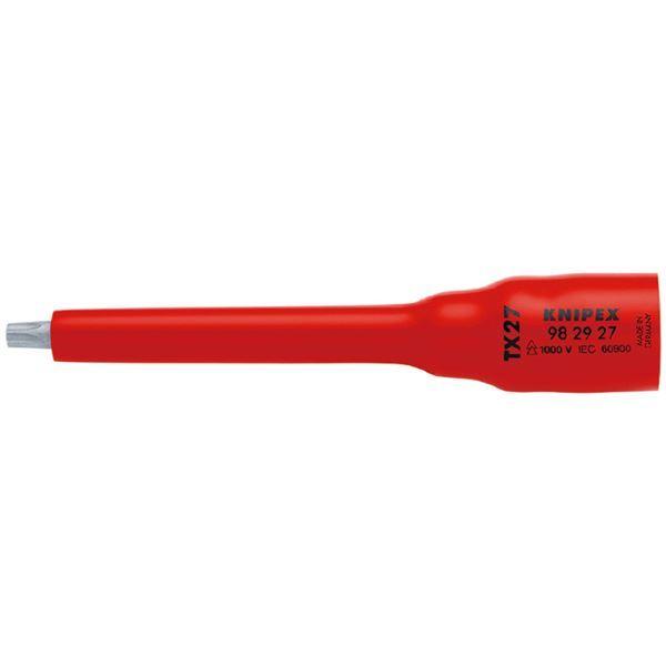 KNIPEX クニペックス ３／８ＳＱ 絶縁ソケットＴｘ２７ １０００Ｖ絶縁仕様 9829-27 代...